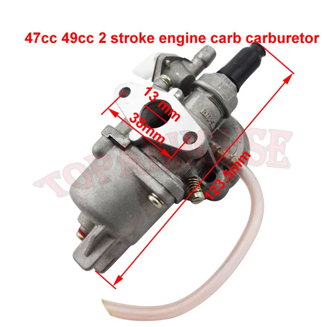 40 / 44-6 Carburateur pour 47cc 49cc 2 Temps Moteur Mini Moto Dirt Pocket Bike