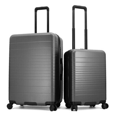 Member's Mark Two-Piece Hardside Luggage Set, Color Gray - NEW - FREE SHIPPING