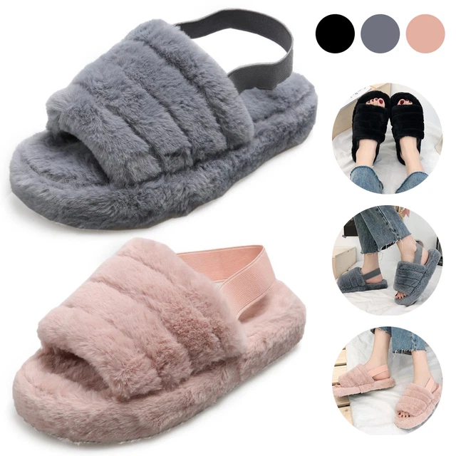 Womens Ladies Sliders Slippers Girls Soft Flip Flops Mules Party Slides  Sandals