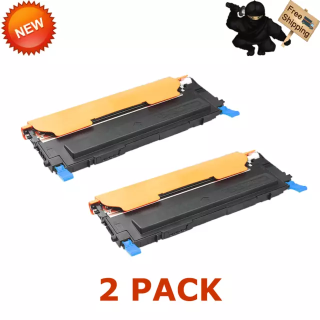 2 PK CLT-C407S Cyan Toner Cartridge For Samsung CLP-325 CLX-3180 CLX-3185FW