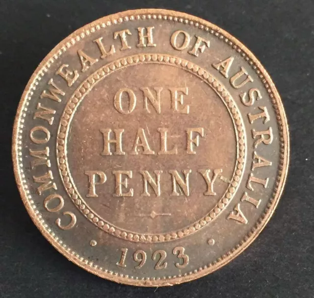 Australian 1923 Half Penny KGV Collection Filler Coin token Non Coin