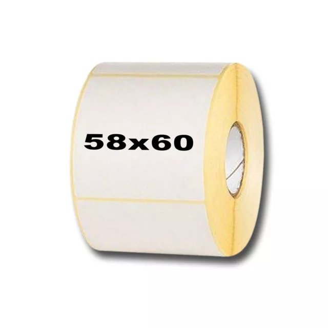 Shop Thermal Scale Labels 58x60mm Strong Adhesive -CAS Dibal Bizerba Avery Berke