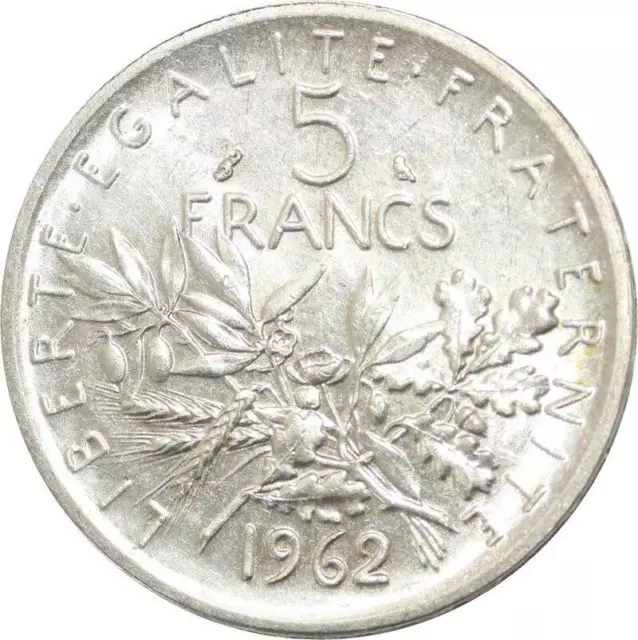 R3133 France 5 Francs Semeuse Roty 1962 Sortie Rouleau Argent FDC -> Make Offer