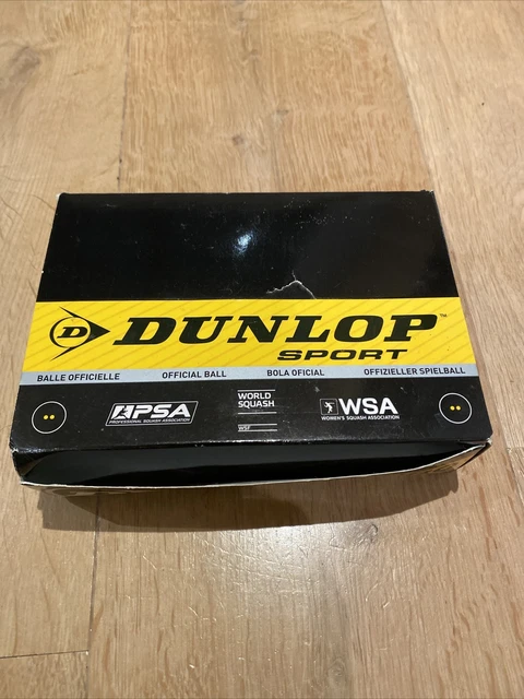 Dunlop Pro Squash Balls - Double Yellow Dot - 3 New and 7 Used