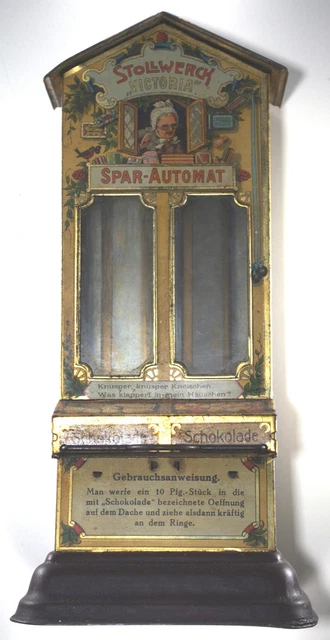 Ancien Distributeur De Chocolats / Tirelire Publicitaire - Vintage - Occasion