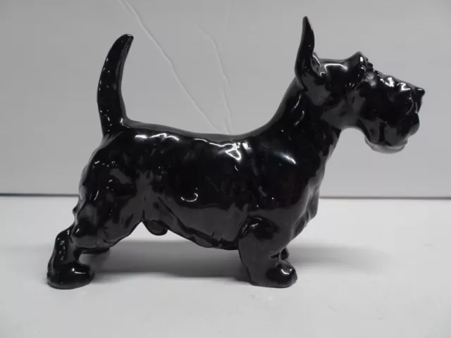 Vintage Royal Dalton bone china black Scottish Terrier Dog Figurine