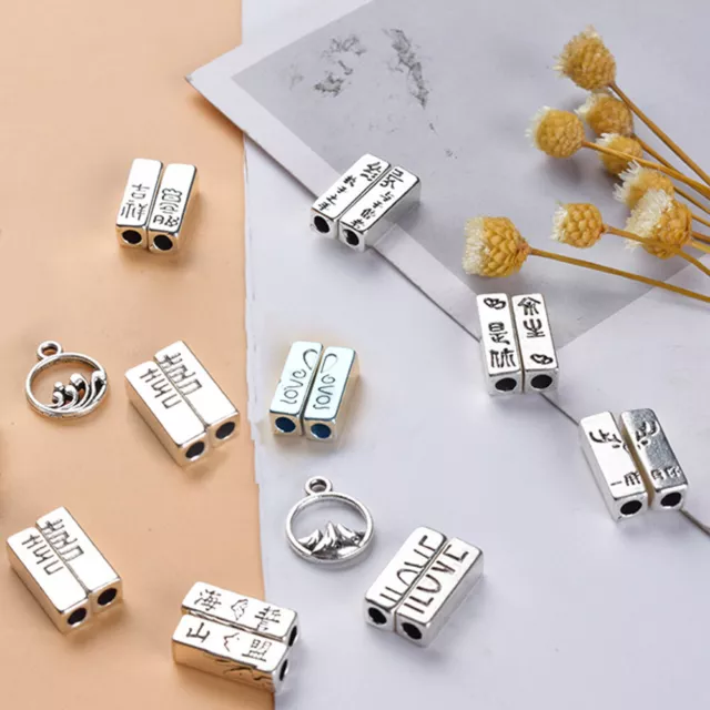 Alloy Accessories Spacer Beads Jewelry Making Supplies Couple Diy Bracelet