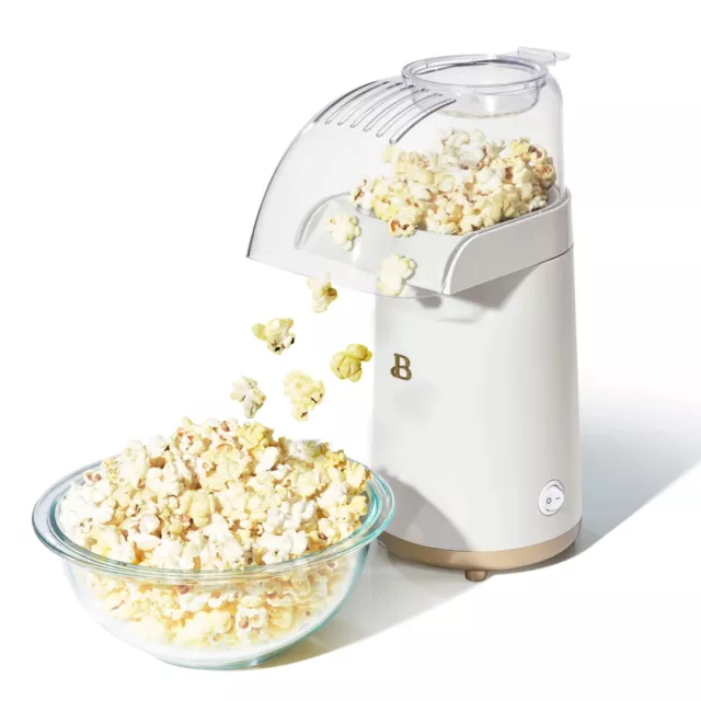 16 Cup Hot Air Electric Popcorn Maker, White Icing by Drew Barrymore