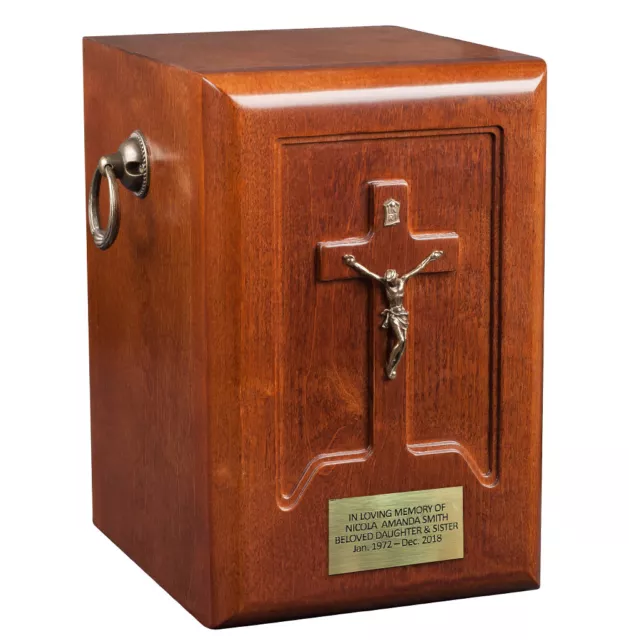 Holz Einäscherung Urne für Erwachsene Einzigartige Denkmal Funeral Asche Für