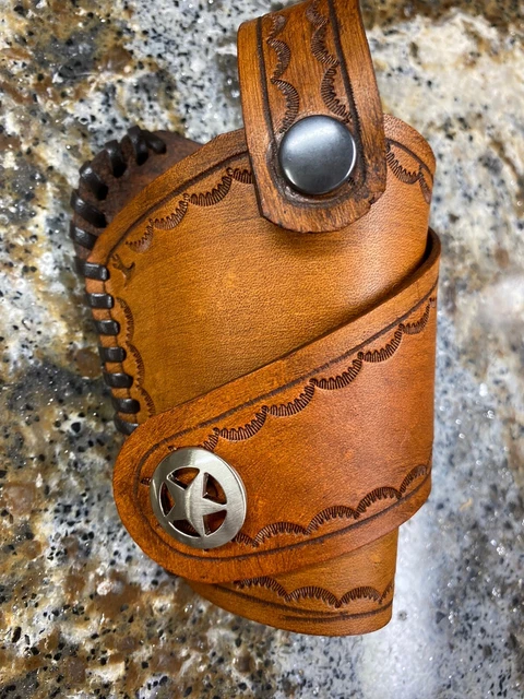 American Derringer/Cobra Brown Leather Pocket Holster For CB