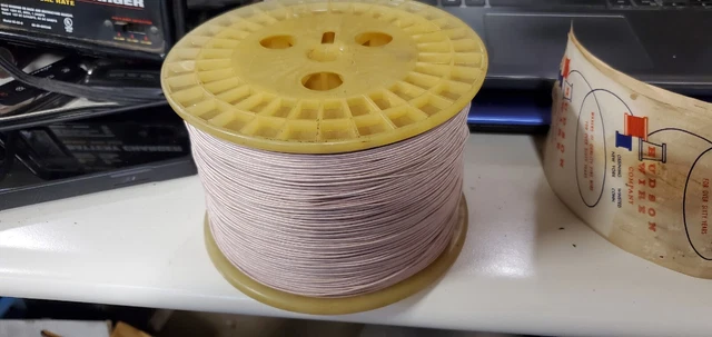 VINTAGE Hudson Wire Company Spool Cloth Wire. 6 Lbs 11 Once