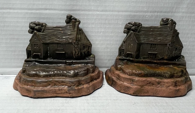 Sulgrave Manor George Washington Ancestral Home Cast Iron Bookends