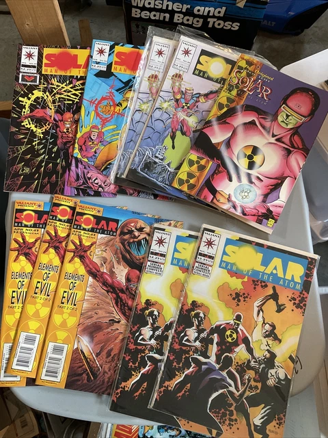 Vintage SOLAR Man Of The Atom Comic Lot! (15) Valiant Gold Key Low Print HTF