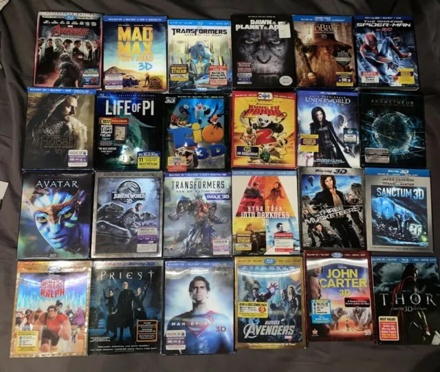 3D MOVIES / FOR 3D PROJECTORS / 3D TV'S - CHOOSE! Also Check my other 3D listing