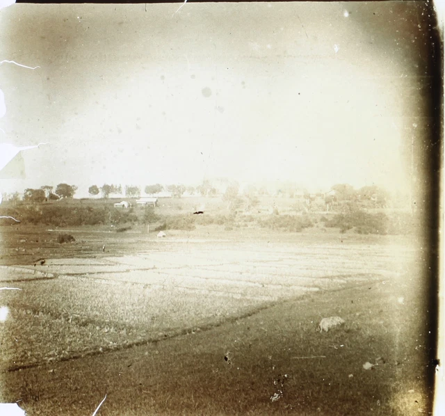 FRANCE Landscape Amateur Photo c1920 Vintage Glass Plate P74L26n