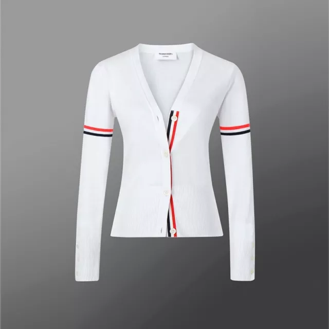 Thom Browne Women's Long Sleeved Knit Cardigan Jacket 2