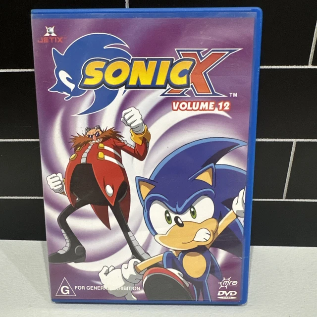 SONIC X VOL 12 Twelve DVD PAL Anime Sonic The Hedgehogs disk
