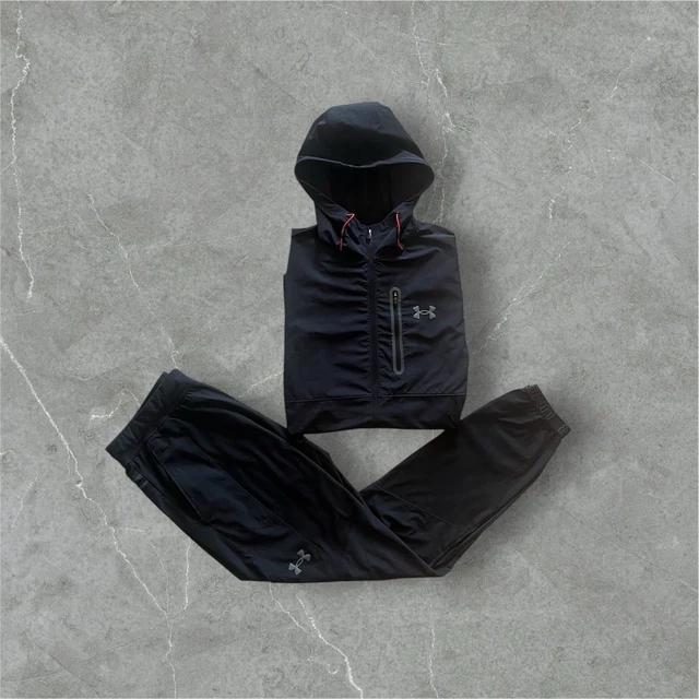 Survêtement Homme Ensemble Hooded Sweat à Capuche Et Jogging - Confort Classique Noir Gris