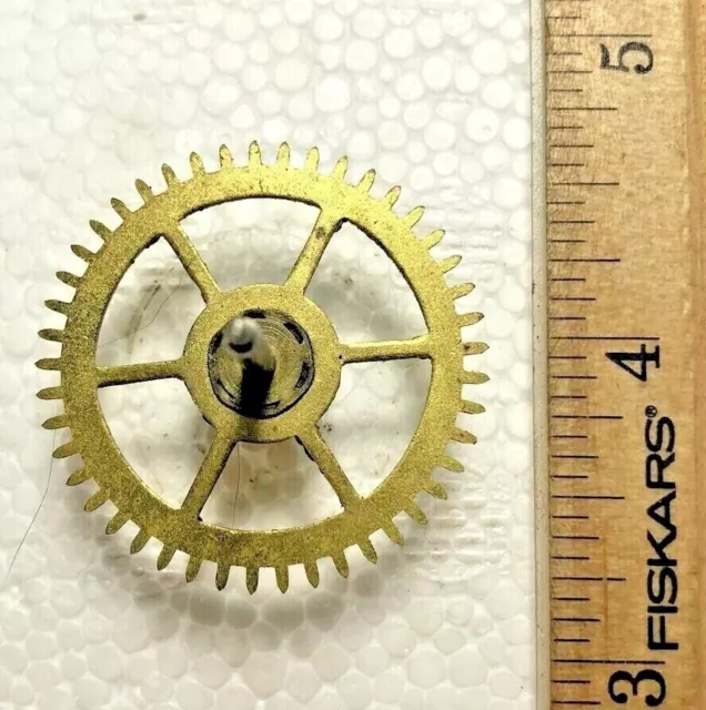 Old Seth Thomas 89I Clock Movement Time Side 4th Wheel (K7734)