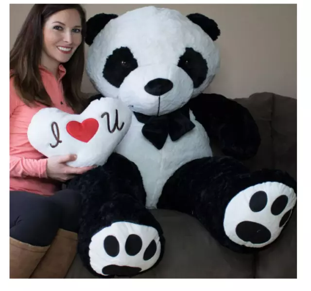 Oso De Peluche Panda 5 Pies Gigante Juguete Para Mujer Niños Niña 3 4 5 6 7 Años