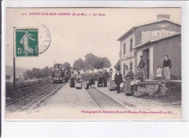 SAINT-CYR-sur-MORIN: la gare - très bon état