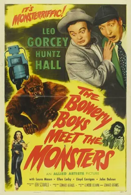 THE BOWERY BOYS MEET THE MONSTERS Movie POSTER 27x40