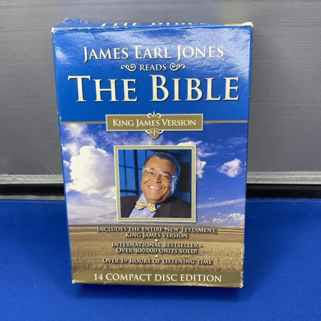 James Earl Jones Reads the Bible: New Testament KJV (2006) 14-Disc CD Set