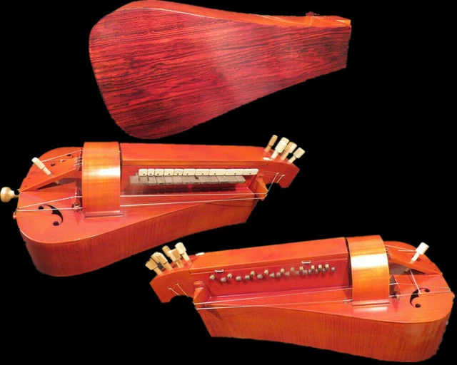 Hand Made 6 strings 24 keys Hurdy Gurdy,rosewood back spurce top Good sound