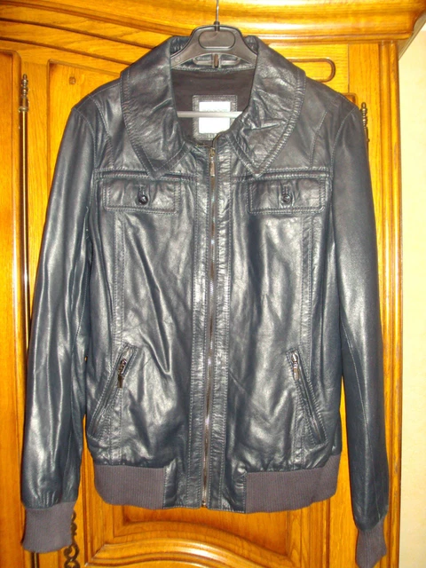 VESTE BI-MATIÈRE AVEC cuir véritable - Zara EUR 35,00 - FR