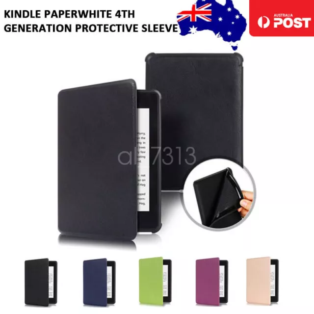 Flip Leather Smart Folio Case Cover For Kindle Paperwhite 4 10th Gen Magnetic