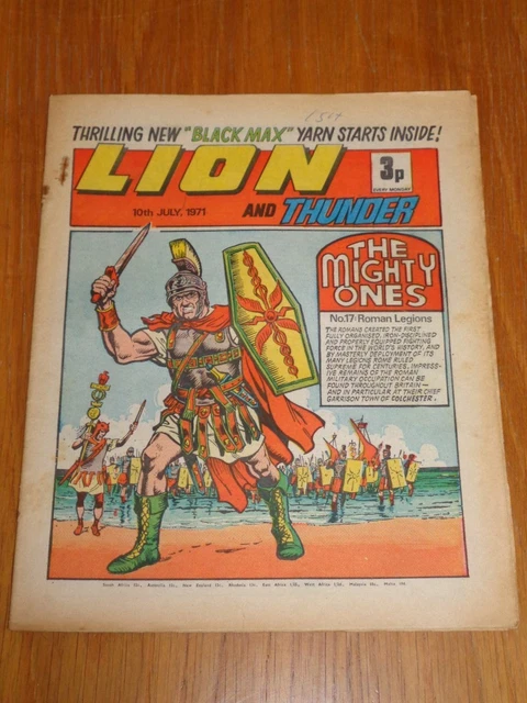 LION AND THUNDER 10Th July 1971 Fleetway British Weekly Comic* £7.99 ...