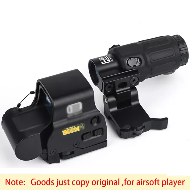 3X G33 Sight Magnifier W/ Switch to Side QD Mount & 558 Red Green Dot Clone UK