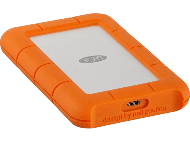 LACIE Rugged USB-C Festplatte, 2 TB HDD, 2,5 Zoll, extern - NEUWARE