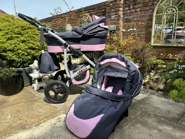 LARGO 2IN1 PRAM PUSHCHAIR Used Twice 100.00 PicClick UK