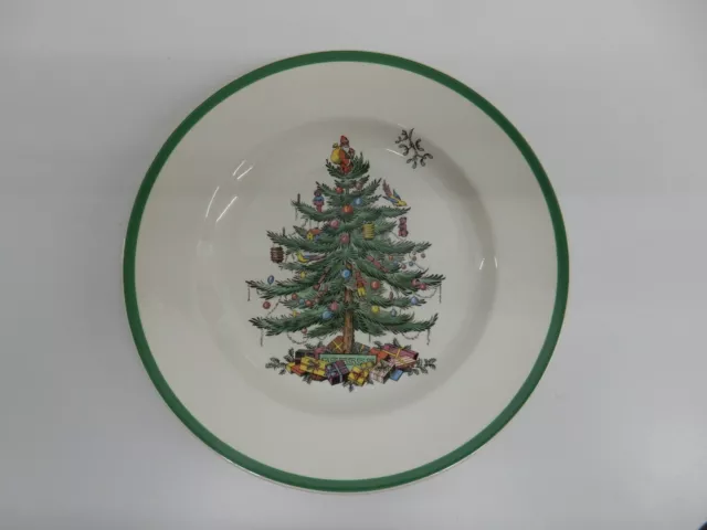 SPODE Christmas Tree Made In England #S3324 Dinner Plate 10 3/4" MINT Condition