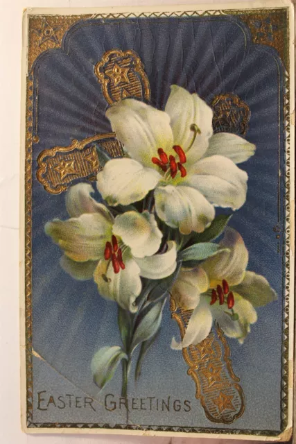 Easter Greetings Postcard Old Vintage Card View Standard Souvenir Postal Post PC