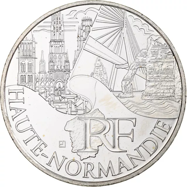 [#1280327] Frankreich, 10 Euro, Haute-Normandie, 2011, Monnaie de Paris, UNZ+, S