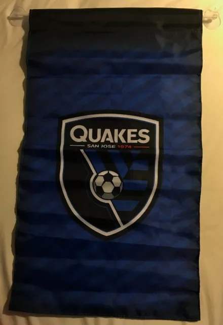 San Jose Earthquakes Flag Banner 24” x 13.5” MLS New In Package