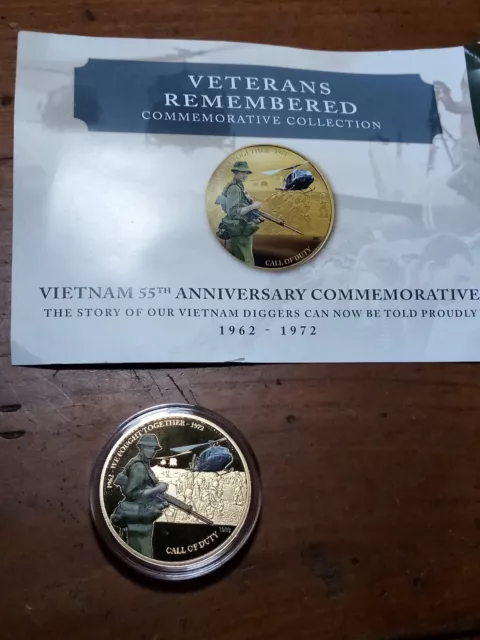 Australian Veterans REMEMBERED COIN