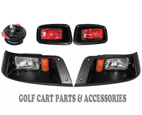 EZGO TXT Golf Cart Headlight & Tail Light Kit 1996-2013 Gas and Electric Models