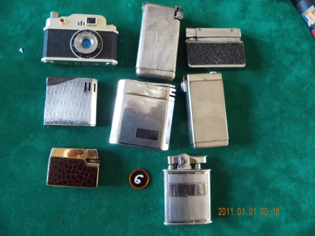 LOT 8 Divers Anciens Briquets Old Lighters Essence Et Gaz 1950 / 1960 EUR 15,00 - PicClick FR