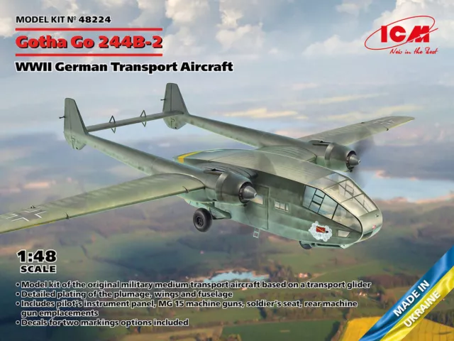 ICM ICM48224 1/48 Gotha Go 244 B -2 - German WWII Transport Aircraft