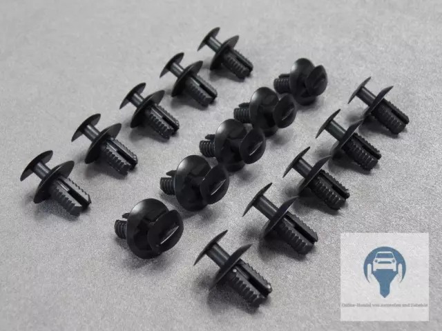 15 X Alojamiento de la Rueda Parrilla Clip Fijación para Audi Seat Skoda VW