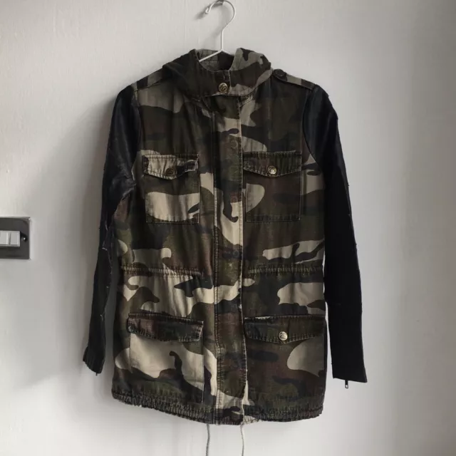 VINTAGE STUSSY WOMENS camo utility style jacket grunge style 5.00 PicClick UK