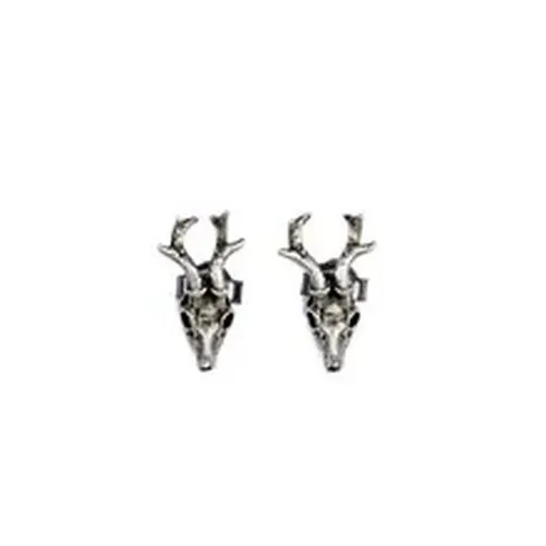 1Pair Skeleton Animal Stud Earring Silver Color Earrings Women Men Jewelry Gifts