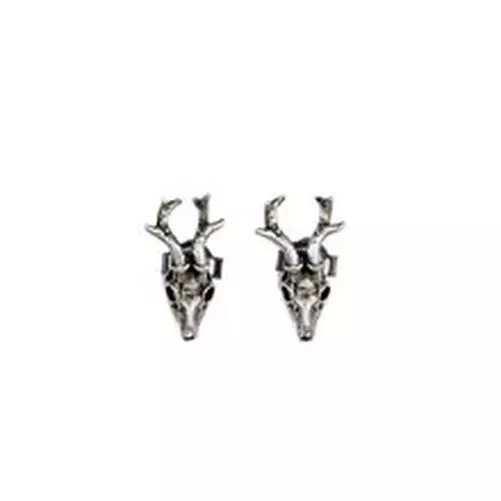 1Pair Skeleton Animal Stud Earring Silver Color Earrings Women Men Jewelry Gifts