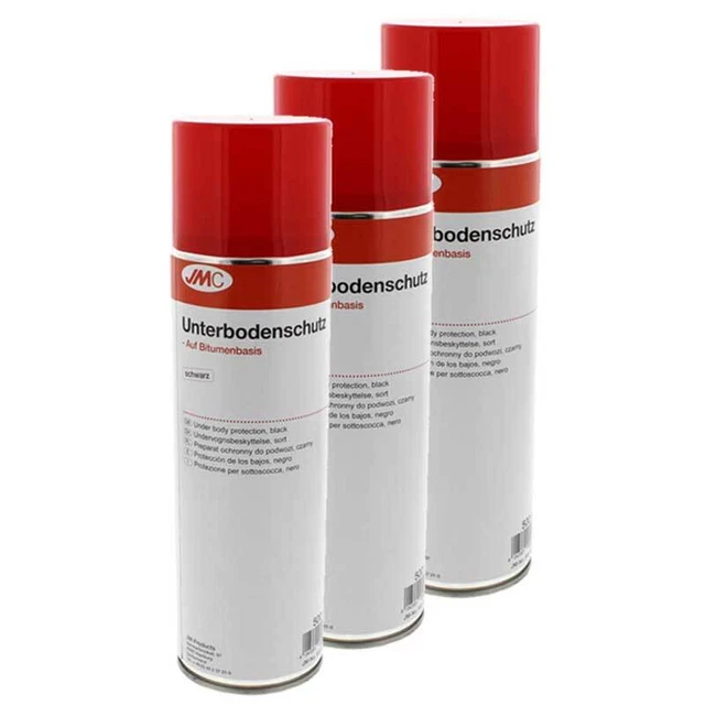 3 x Unterbodenschutz schwarz Bitumen 500ml JMC nicht Überlackierbar 5550011
