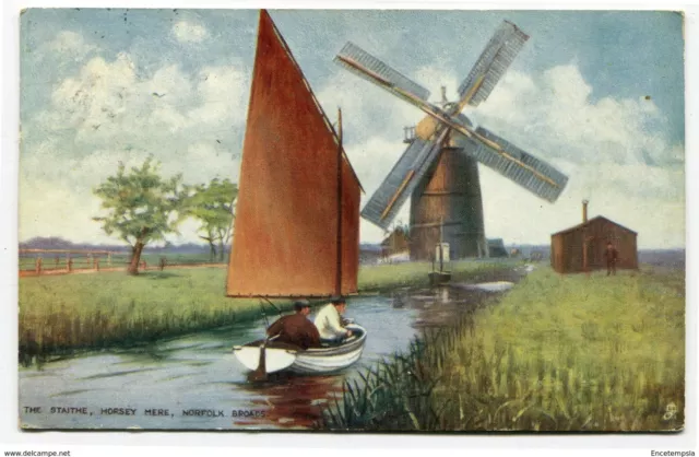 CPA-Carte postale-Royaume Uni -The Staithe - Horsay Mere - Norfolk Broads - 1907