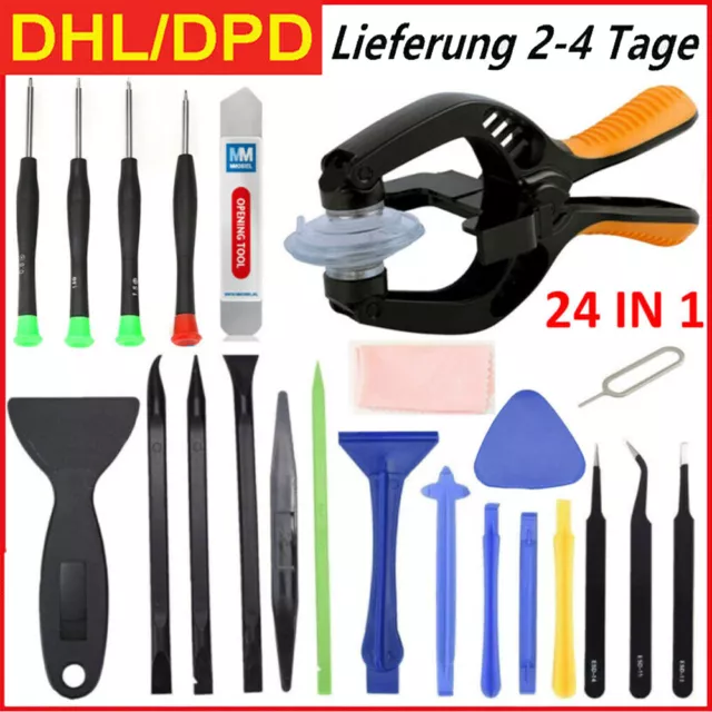 24 in 1 Reparatur Öffnungs Werkzeug Set Reparatur Display Akku Smartphone Handy