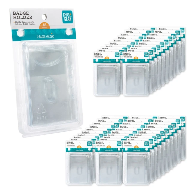 Transparent plastic certificate holder, size 3-3/8 x 2-1/4, 50 packs/12 pieces